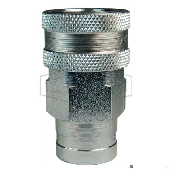 DQC K Interchange Female Coupler, 1/4-19 Nominal, Female BSPP, Steel
